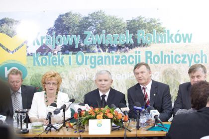 Jarosław Kaczyński spotkał się z przedstawicielami Kółek i Organizacji Rolniczych