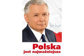 Plakat wyborczy Jarosława Kaczyńskiego
