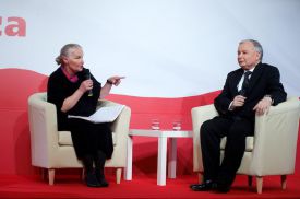 Jarosław Kaczyński podczas debaty z prof. Jadwigą Staniszkis: Polska powinna znaleźć się w G-20