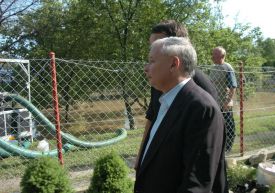 Jarosław Kaczyński w Jaśle; konieczna budowa zbiornika Kąty Myscowa